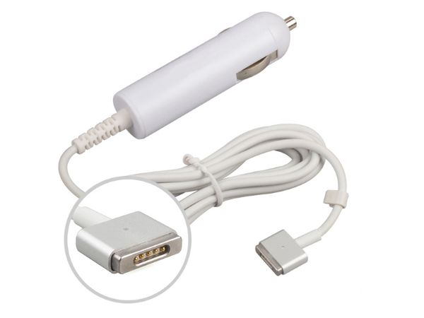45W Magsafe 2 Apple Car Charger, suitable for MacBook Air requiring Magsafe 2 plug. Fast, convenient way to charge your Laptop as you travel. 