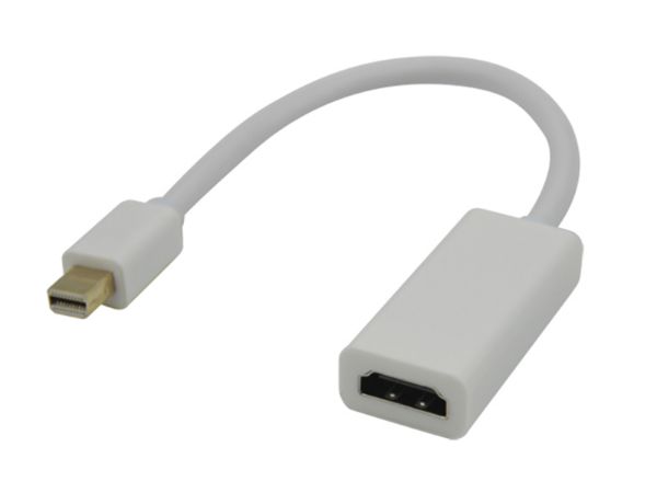 Connect a Mini Display Port laptop or desktop to a HDMI compatible monitor, television or Projector.