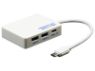 USB-C Card Reader allows your laptop or desktop to read SD, Mini SD and provides extra USB Ports