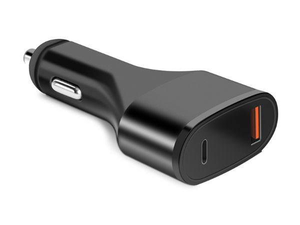 65W USB Type-C Car Charger for Laptops, Tablets and Smartphones.