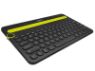 A wireless desk keyboard for your computer, tablet and smartphone