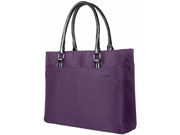 15.6" Stylish Ladies Laptop Bag, lightweight with attractive polka dot pattern and padded notebook compartment suitable for everyday use.