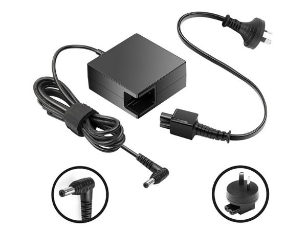 Fujitsu AC Adapter Charger, 19V 3.42A 65W, 5.5 x 2.5mm Connector for Amilo LI1718, LI1720, LI1727, LOOX S73A, S73AW, S8/70, S8/70W, S80B, Lifebook U772