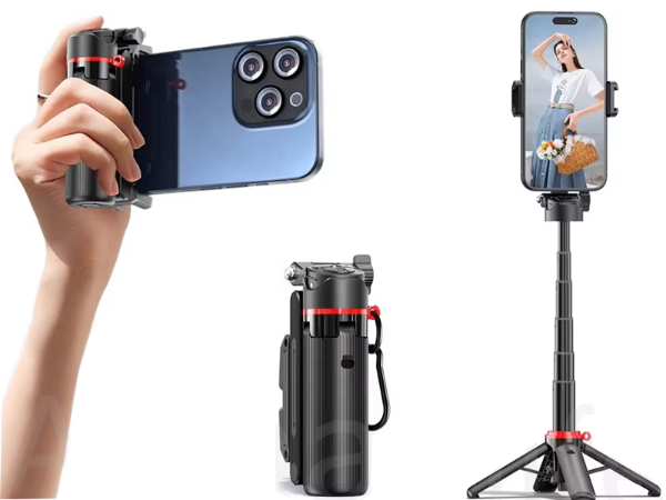 Picture of FoldAway Plus Mini Selfie Stick with Tripod and Grip laptop plus